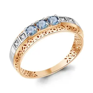 Кольцо Aquamarine золото 65000305.1 (Aquamarine, Россия)