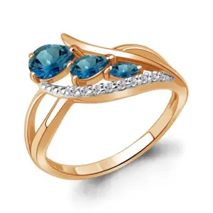 Кольцо Aquamarine золото 65003808А.1 (Aquamarine, Россия)