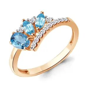 Кольцо Aquamarine золото 65005105А.1 (Aquamarine, Россия)