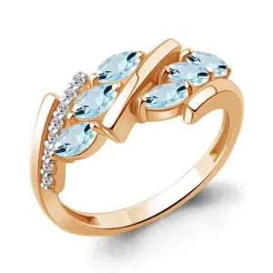 Кольцо Aquamarine золото 65005202А.1 (Aquamarine, Россия)