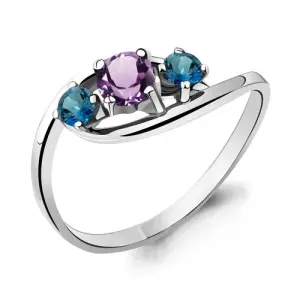 Кольцо Aquamarine серебро 6509032.5 (Aquamarine, Россия)