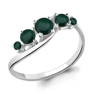 Кольцо Aquamarine серебро 6509209.5 (Aquamarine, Россия)