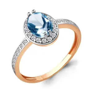 Кольцо Aquamarine золото 6523205А.1 (Aquamarine, Россия)