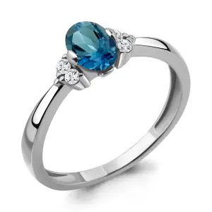 Кольцо Aquamarine серебро 6523608А.5 (Aquamarine, Россия)
