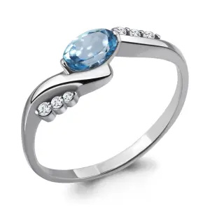 Кольцо Aquamarine серебро 6525305А.5 (Aquamarine, Россия)