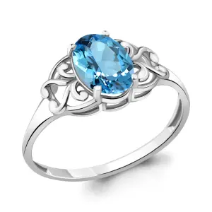 Кольцо Aquamarine серебро 6576005.5 (Aquamarine, Россия)