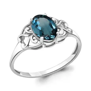 Кольцо Aquamarine серебро 6576008.5 (Aquamarine, Россия)
