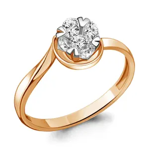 Кольцо Aquamarine золото 68575А.1 (Aquamarine, Россия)