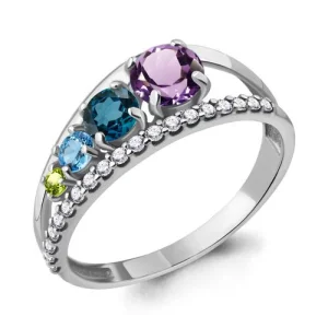 Кольцо Aquamarine серебро 6913452А.5 (Aquamarine, Россия)
