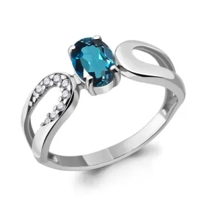 Кольцо Aquamarine серебро 6931808А.5 (Aquamarine, Россия)