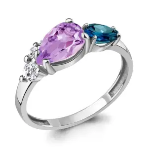 Кольцо Aquamarine серебро 6934532А.5 (Aquamarine, Россия)