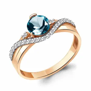 Кольцо Aquamarine золото 6938408А.1 (Aquamarine, Россия)