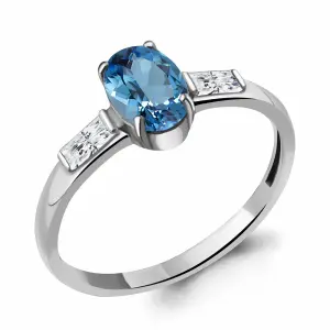 Кольцо Aquamarine серебро 6938605.5 (Aquamarine, Россия)