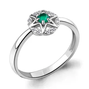Кольцо Aquamarine серебро 6946909А.5 (Aquamarine, Россия)