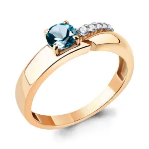 Кольцо Aquamarine золото 6959608.1 (Aquamarine, Россия)
