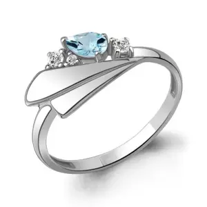 Кольцо Aquamarine серебро 6976902А.5 (Aquamarine, Россия)