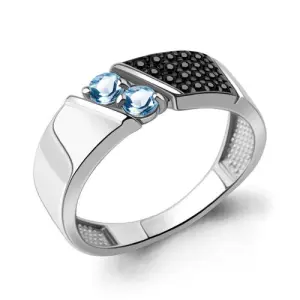 Кольцо Aquamarine серебро 6980405Ч.5 (Aquamarine, Россия)