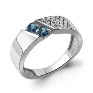 Кольцо Aquamarine серебро 6980408А.5 (Aquamarine, Россия)