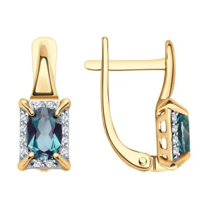 Серьги Sokolov и Diamant золото 72-00398 (Sokolov и Diamant, Россия)