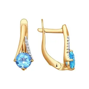 Серьги Sokolov и Diamant золото 724215 (Sokolov и Diamant, Россия)