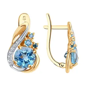 Серьги Sokolov и Diamant золото 725389 (Sokolov и Diamant, Россия)