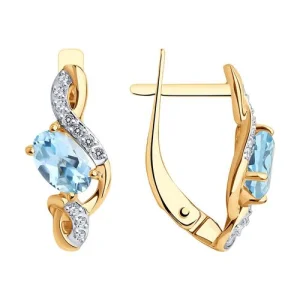 Серьги Sokolov и Diamant золото 728309 (Sokolov и Diamant, Россия)