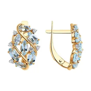 Серьги Sokolov и Diamant золото 728498 (Sokolov и Diamant, Россия)