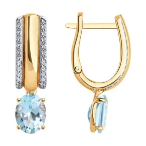 Серьги Sokolov и Diamant золото 728807 (Sokolov и Diamant, Россия)