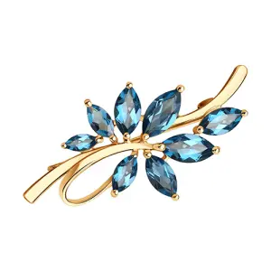 Брошь Sokolov и Diamant золото 740271 (Sokolov и Diamant, Россия)
