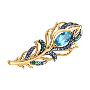 Брошь Sokolov и Diamant золото 740394 (Sokolov и Diamant, Россия)