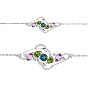 Браслет Aquamarine серебро 7413669А.5 (Aquamarine, Россия)