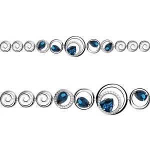 Браслет Aquamarine серебро 7422808А.5 (Aquamarine, Россия)