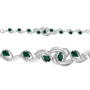 Браслет Aquamarine серебро 7431609.5 (Aquamarine, Россия)