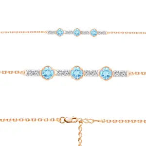Браслет Aquamarine серебро 7461005А.6 (Aquamarine, Россия)