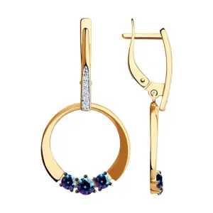 Серьги Sokolov и Diamant золото 81020453 (Sokolov и Diamant, Россия)