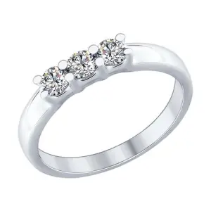 Кольцо Sokolov и Diamant серебро 89010053 (Sokolov и Diamant, Россия)