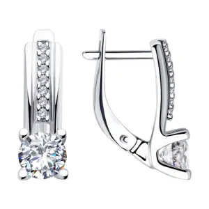 Серьги Sokolov и Diamant серебро 89020116 (Sokolov и Diamant, Россия)