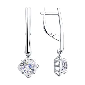 Серьги Sokolov и Diamant серебро 89020119 (Sokolov и Diamant, Россия)