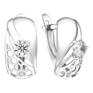 Серьги BIRYUZA серебро 90-02-6897-00 (BIRYUZA, Россия)