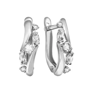 Серьги BIRYUZA серебро 90-02-7284-01 (BIRYUZA, Россия)