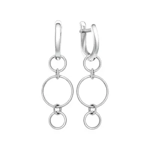 Серьги BIRYUZA серебро 90-52-0101-00 (BIRYUZA, Россия)