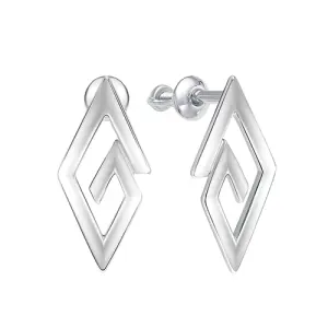 Серьги BIRYUZA серебро 90-62-0370-00 (BIRYUZA, Россия)
