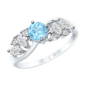 Кольцо Sokolov и Diamant серебро 92011666 (Sokolov и Diamant, Россия)