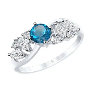 Кольцо Sokolov и Diamant серебро 92011667 (Sokolov и Diamant, Россия)