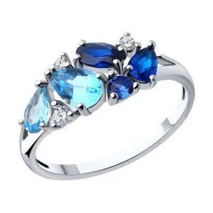 Кольцо Sokolov и Diamant серебро 92014287 (Sokolov и Diamant, Россия)