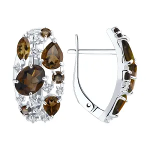 Серьги Sokolov и Diamant серебро 92020229 (Sokolov и Diamant, Россия)