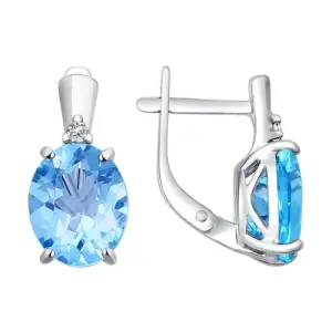 Серьги Sokolov и Diamant серебро 92021098 (Sokolov и Diamant, Россия)