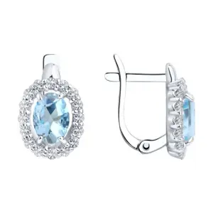 Серьги Sokolov и Diamant серебро 92021111 (Sokolov и Diamant, Россия)