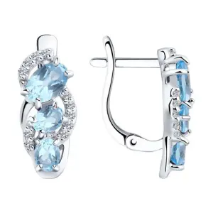 Серьги Sokolov и Diamant серебро 92021139 (Sokolov и Diamant, Россия)