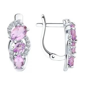 Серьги Sokolov и Diamant серебро 92021142 (Sokolov и Diamant, Россия)